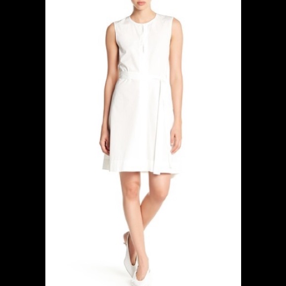 Theory Desza Crepe Dress Sz 2 New With Tag Ivory